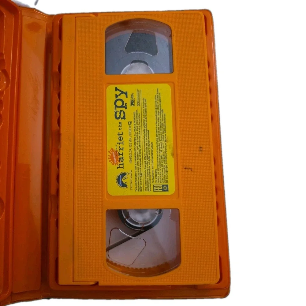 Vintage Y2K Nickelodeon Harriet the Spy VHS, 1997, Orange Clamshell/Cassette)